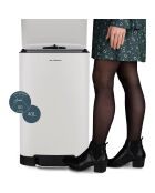Poubelle à pédale blanche - 40L