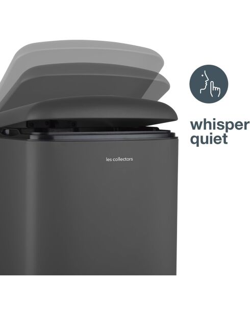 Poubelle à pédale grise - 40L