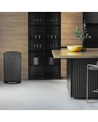 Poubelle à pédale grise - 40L