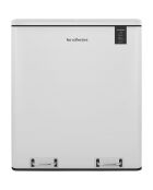 Poubelle de tri blanche - 2x30L