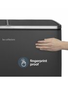 Poubelle de tri gris foncé - 2x30L