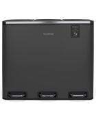 Poubelle de tri gris foncé - 3x18L