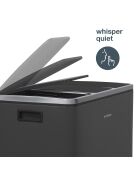 Poubelle de tri gris foncé - 3x18L