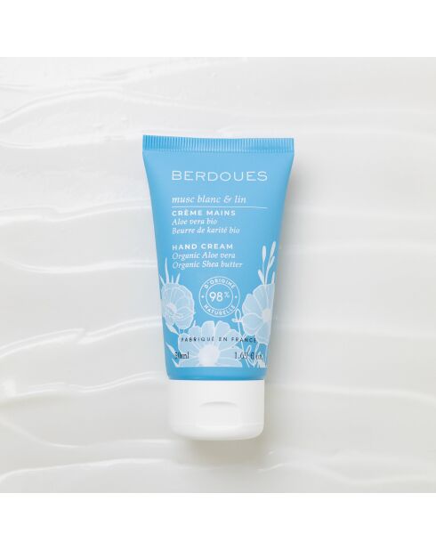 Crème Mains Musc Blanc & Lin 50ml