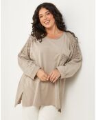 Pull Perrine taupe