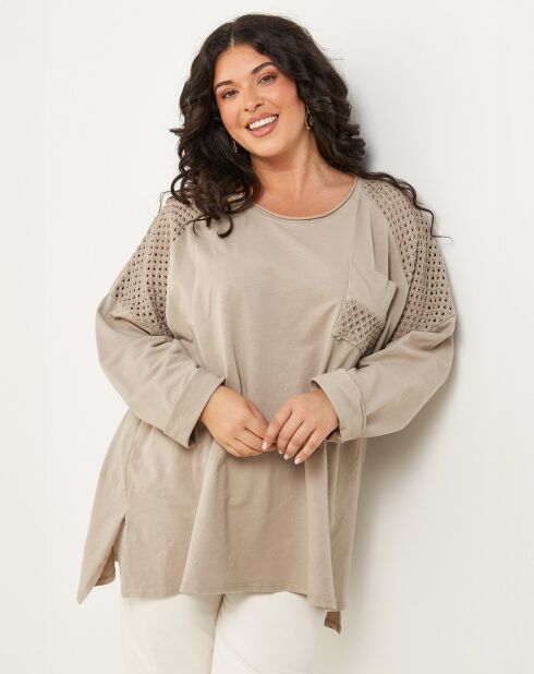 Pull Perrine taupe