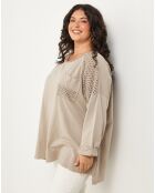 Pull Perrine taupe
