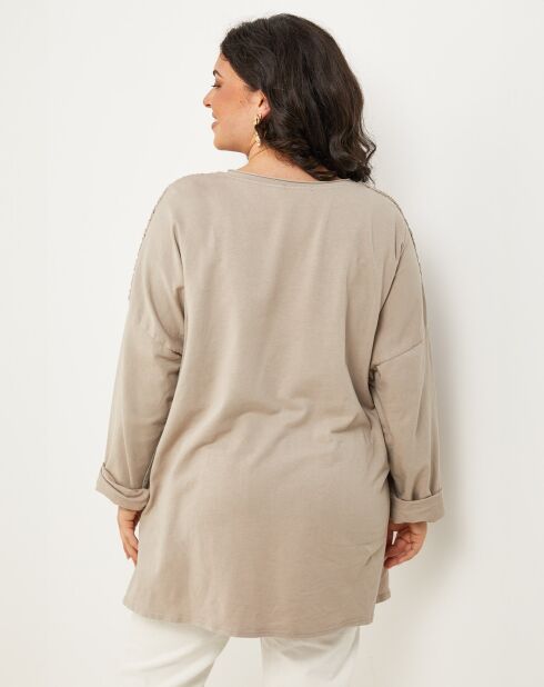 Pull Perrine taupe