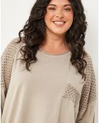 Pull Perrine taupe