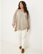 Pull Perrine taupe