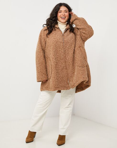 Manteau Clemence camel