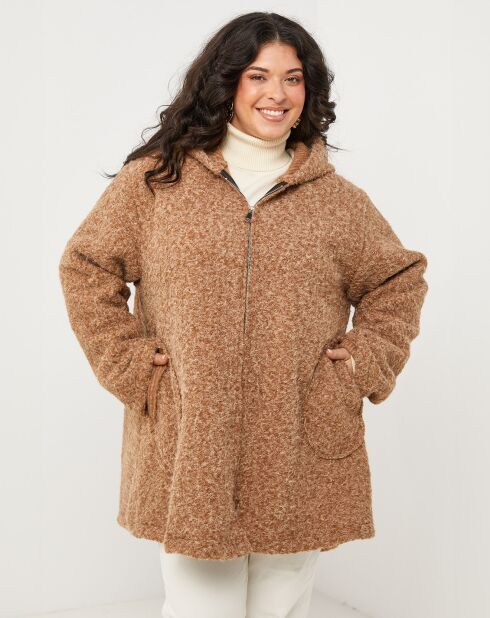 Manteau Clemence camel