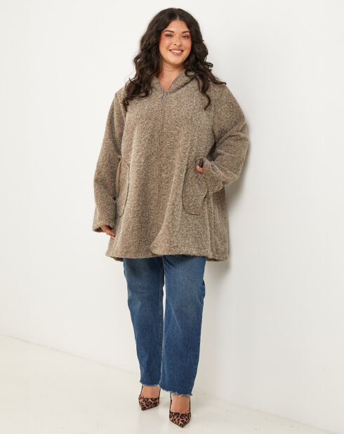 Manteau Clemence taupe