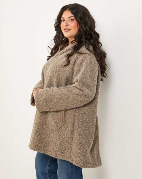 Manteau Clemence taupe