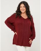 Pull Martha bordeaux