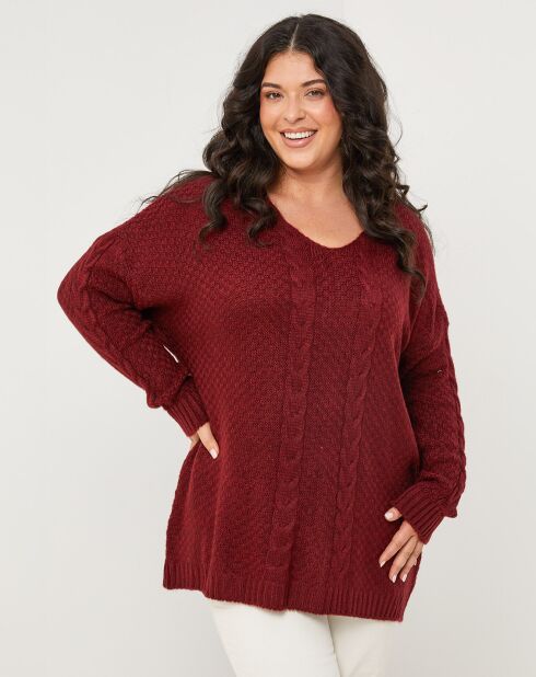 Pull Martha bordeaux