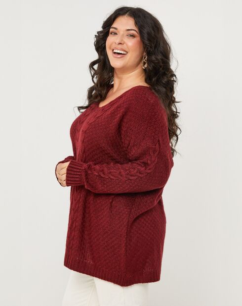 Pull Martha bordeaux