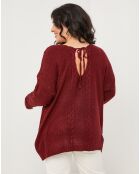 Pull Martha bordeaux