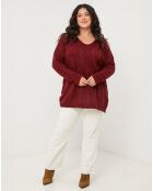 Pull Martha bordeaux
