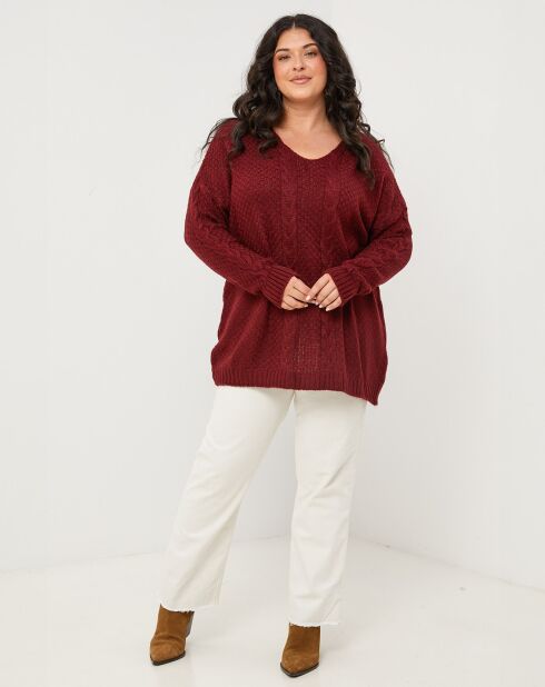 Pull Martha bordeaux