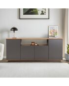 Arista dressoir antraciet/Atlantic pine - 180x75x44,5 cm
