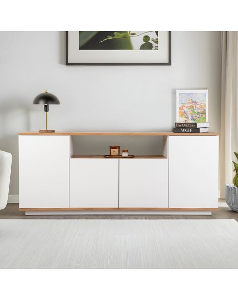 Dressoir Arista wit/Atlantic pine - 180x75x44,5 cm
