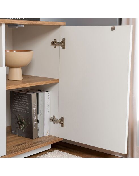 Dressoir Arista wit/Atlantic pine - 180x75x44,5 cm