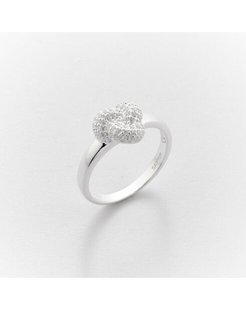 Bague en Argent Knot Zircons