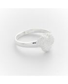 Bague en Argent Knot Zircons