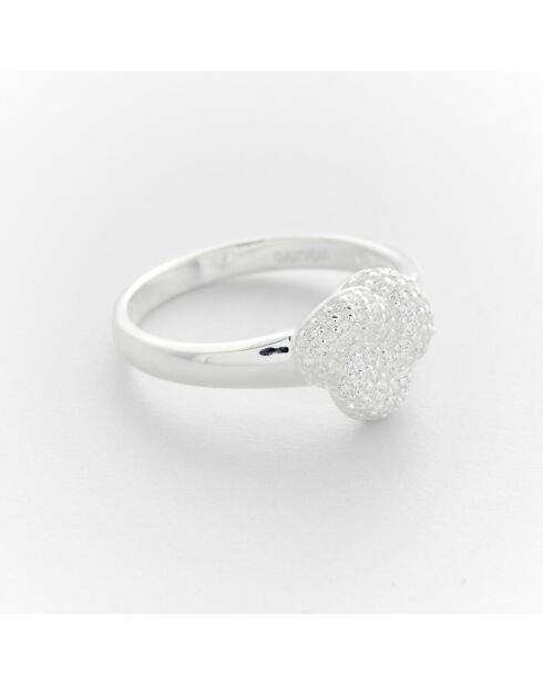 Bague en Argent Knot Zircons