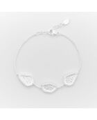 Florence Armband aus Zirkoniumoxid-Silber