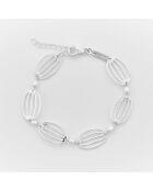 Bracelet Argent Meloe Perle Blanche Synthétique