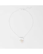 Collier Argent Purday Perle Blanche Synthétique