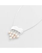Collier Argent Purday Perle Blanche Synthétique