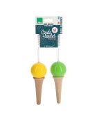 Cuerda amarilla para saltar helado con sabor a bisabor