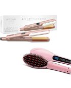 Fer à lisser lisscare 35 w + brosse lissante 50 w + protection thermique 220 °c - 150 ml