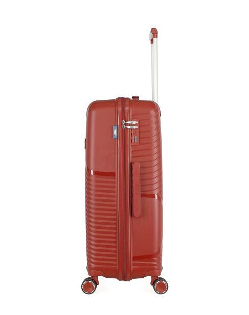 3 Koffer 4 Räder schlicht Cassiopée 73/3/55 cm burgunderrot