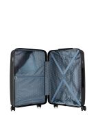 Valigia a tracolla media Orion 4 ruote singole 65 cm nera