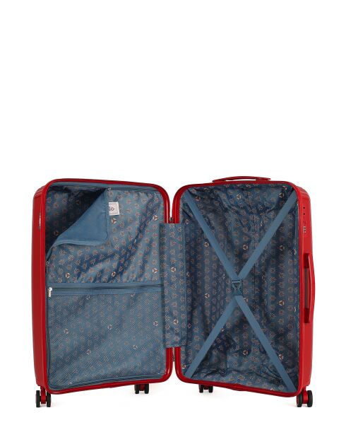 2 einfache Allradkoffer Andromeda 65/55 cm dunkelrot