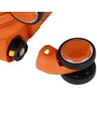 Valigia da cabina Cassiopée 4 ruote singole 55 cm arancione