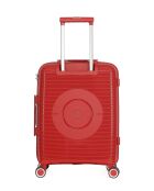 Orion cabinekoffer met 4 enkele wielen 55 cm rood