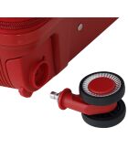 Orion cabinekoffer met 4 enkele wielen 55 cm rood