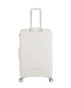 2 valigie grandi a forma di centauro bianco e valigia da weekend