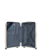 2 valigie grandi a forma di centauro bianco e valigia da weekend