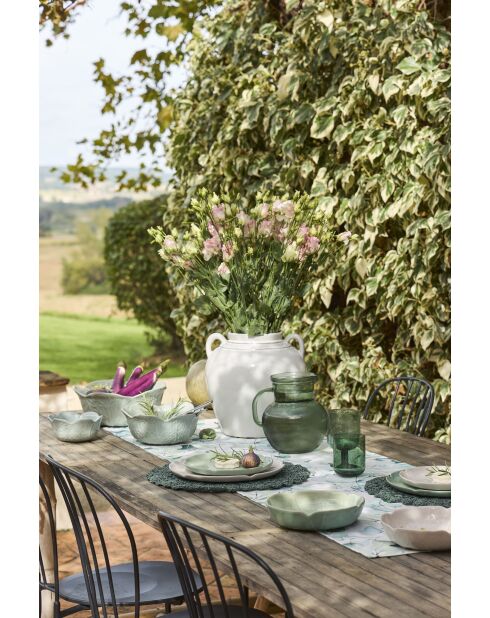 Saladier Chou Vert d'eau - D22x9.5 cm