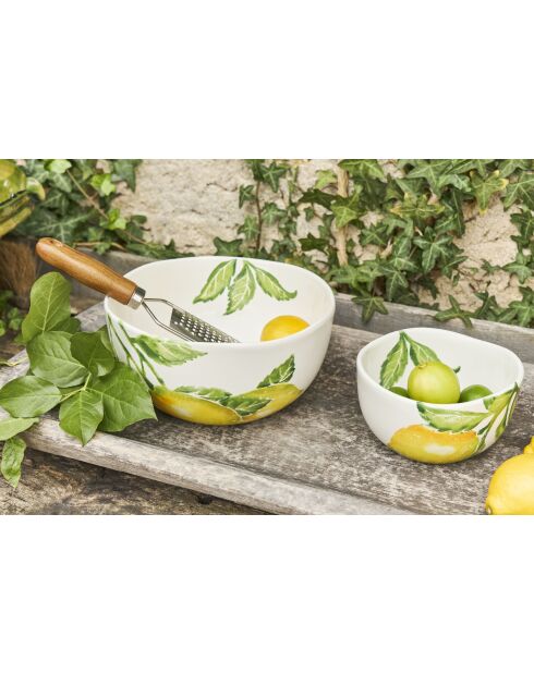 Saladier Calabra jaune/vert - D30x14 cm