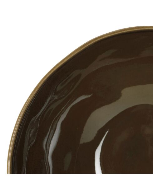 Saladier jade kaki - d26x12.5cm