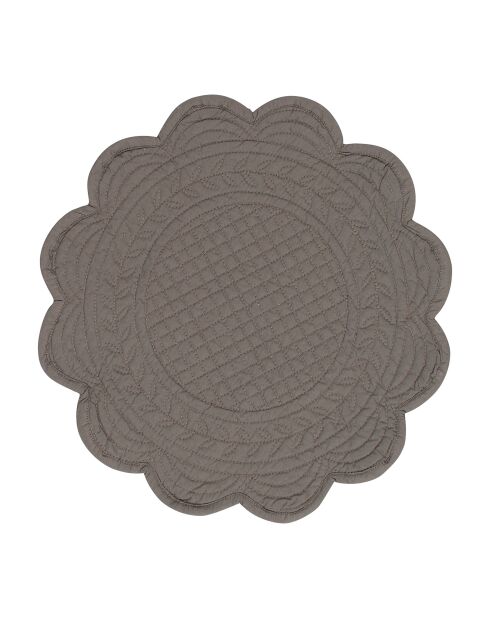 Set de table rond boutis poivre - d42cm