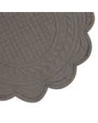 Set de table rond boutis poivre - d42cm