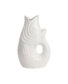 Vase Poisson Mer Blanc - 20x13xh30 cm